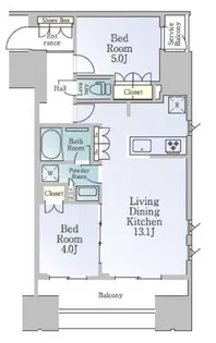 東京都品川区南大井2【マンション】の間取り