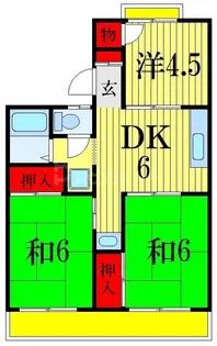 千葉県市川市柏井町2【アパート】の間取り
