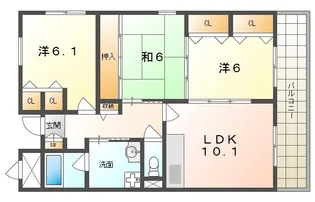 VIO東中野【3階】の間取り