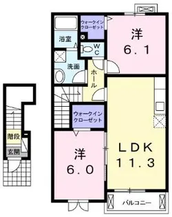 フォーシーズンズ【2階】の間取り