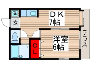 Kハイム【1階】の間取り
