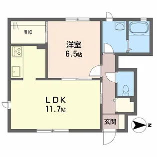 ディアス竹原【1階】の間取り