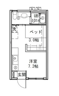 広島県広島市西区草津東3【アパート】の間取り