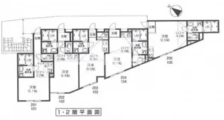 リブコート霞ヶ関【1階】の間取り