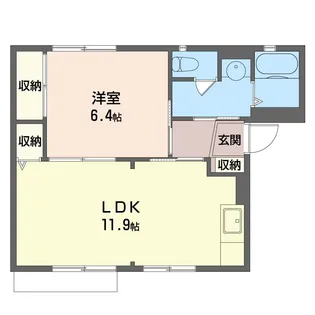ハイブリッジIII【1階】の間取り