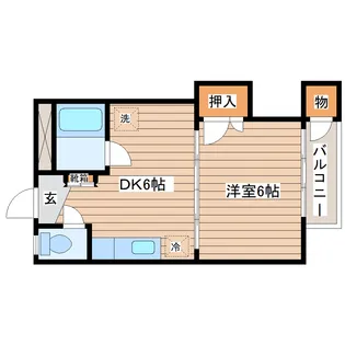 ラポール長町【2階】の間取り