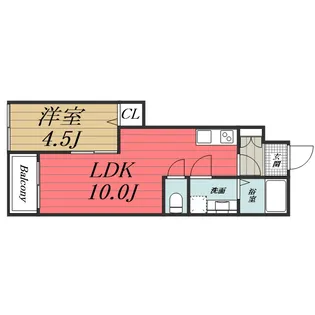 千葉県千葉市若葉区貝塚町【アパート】の間取り