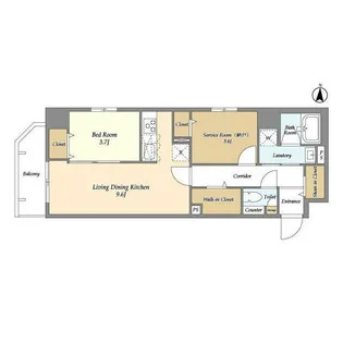 東京都墨田区千歳3【マンション】の間取り