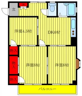 メゾン鶴【2階】の間取り
