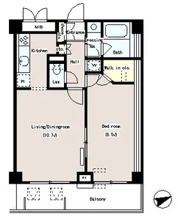 パークプレイス三田【2階】の間取り