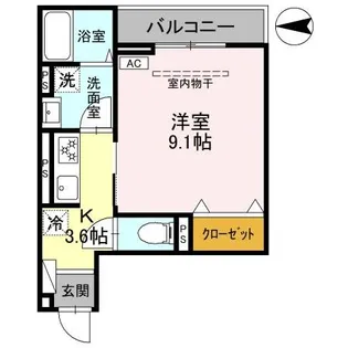 AKコンフォルト高崎栄町【3階】の間取り