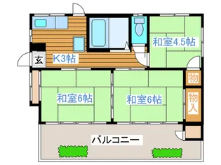 宮城県仙台市若林区沖野7【一戸建】の間取り