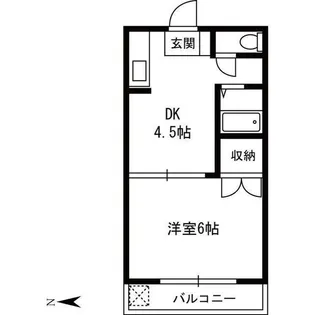 ローズパティオ【1階】の間取り