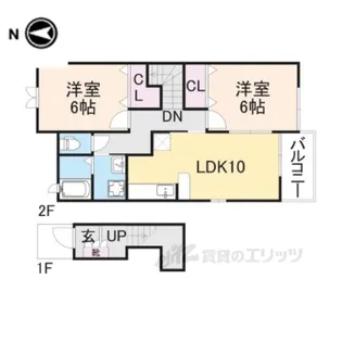 プリマヴェーラ壱番館【2階】の間取り