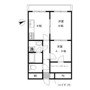 中銀田園調布マンション【3階】の間取り