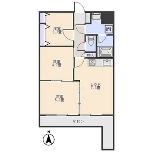 群馬県前橋市大友町3【一戸建】の間取り