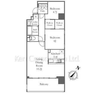 リーラ横浜川和町【5階】の間取り