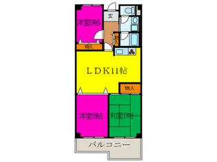 ファミリ-プラザ泉北光明池B棟【1階】の間取り