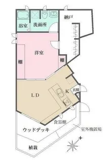 東京都世田谷区若林1【一戸建】の間取り