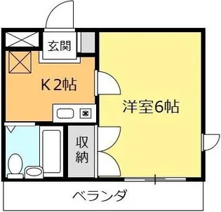 エクセルハイツ2号館【3階】の間取り