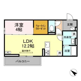 CLASSEUM盛岡駅前 II【3階】の間取り