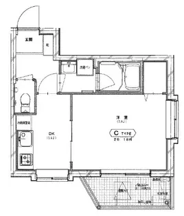 ラピスコート品川【4階】の間取り