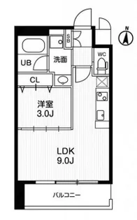 大阪府大阪市東淀川区東中島2【マンション】の間取り