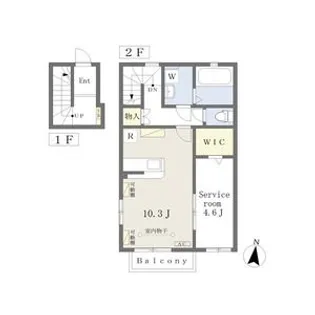 i・Court A【2階】の間取り