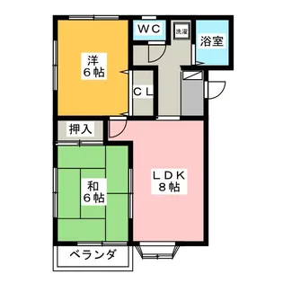 パインマンション【1階】の間取り