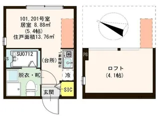 レジナガーデン【1階】の間取り