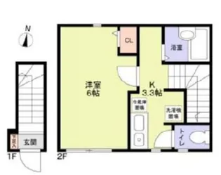 クレフラスト木場【2階】の間取り