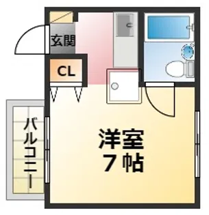 ハイツシャルム【3階】の間取り