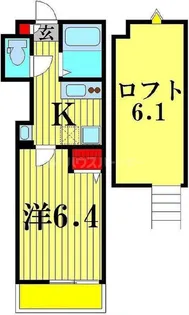 東京都葛飾区金町2【アパート】の間取り