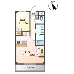 ポルト ボナー【2階】の間取り