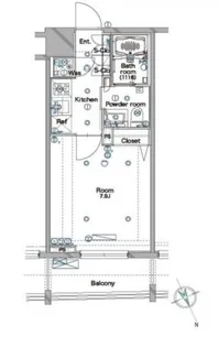 メイクスデザイン南青山【7階】の間取り