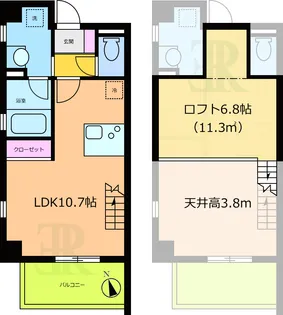 プルメリアコート【2階】の間取り
