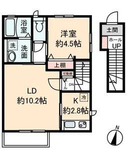 ソレイユ エレーヌ【2階】の間取り