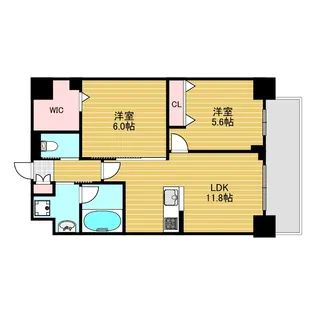 クアンツ【4階】の間取り