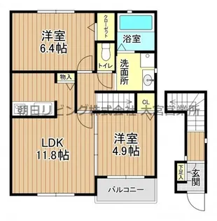 埼玉県さいたま市大宮区上小町【アパート】の間取り