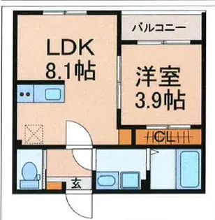 仮称)花見川区検見川町2丁目【2階】の間取り