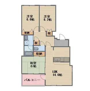 長野県長野市大字栗田【マンション】の間取り