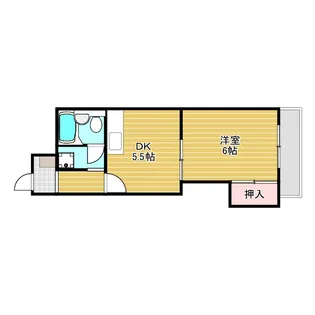 メゾンサプリーム【6階】の間取り