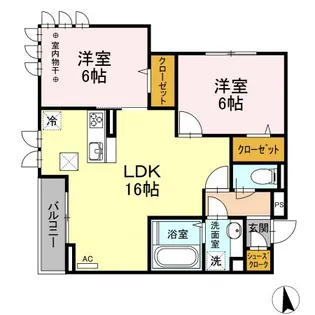 CASA FLORESTA【1階】の間取り