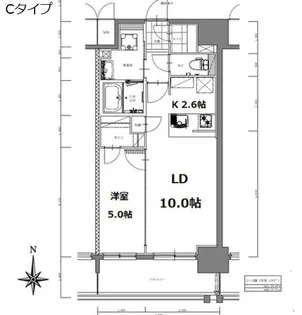 S-RESIDENCE亀島駅前blaze【7階】の間取り