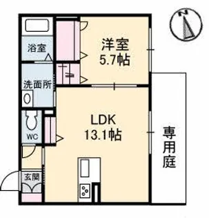 フェデリオ曙【1階】の間取り
