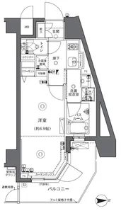 ZOOM中野坂上【5階】の間取り
