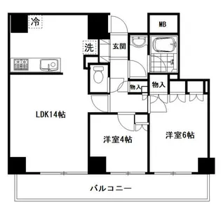 たまプラーザ西パークホームズ【3階】の間取り