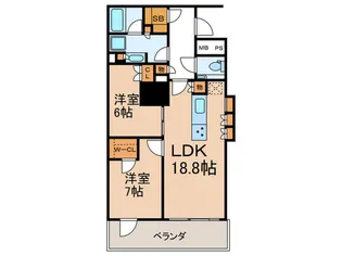 三田ガーデンヒルズ ノースヒル【7階】の間取り