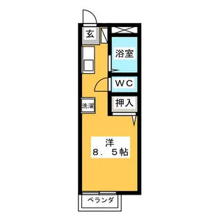 プリムローズ大野 3【1階】の間取り