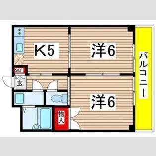 レジデンス・イクマ【2階】の間取り